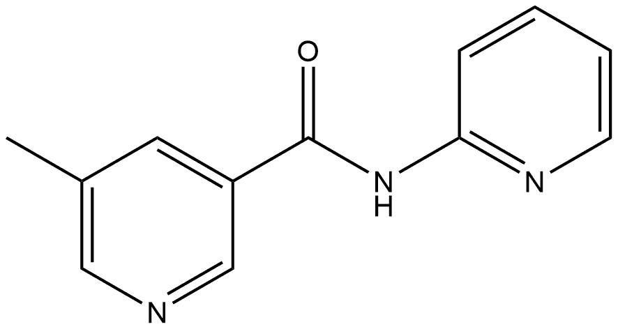 5-Methyl-N-2-pyridinyl-3-pyridinecarboxamide Structure