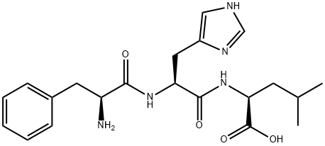 L-Leucine, L-phenylalanyl-L-histidyl- Structure