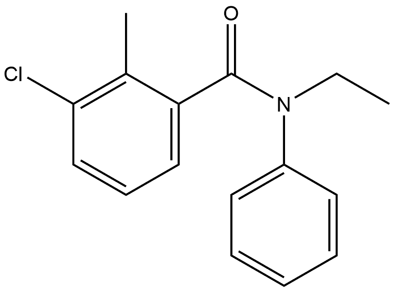 3-Chloro-N-ethyl-2-methyl-N-phenylbenzamide Structure