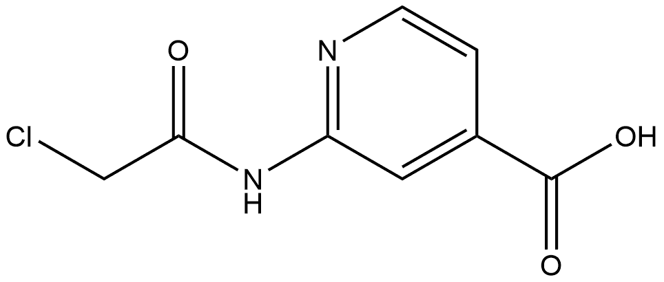 2-[(2-Chloroacetyl)amino]-4-pyridinecarboxylic acid Structure