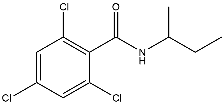 2,4,6-Trichloro-N-(1-methylpropyl)benzamide Structure