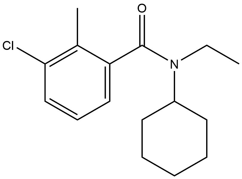 3-Chloro-N-cyclohexyl-N-ethyl-2-methylbenzamide Structure