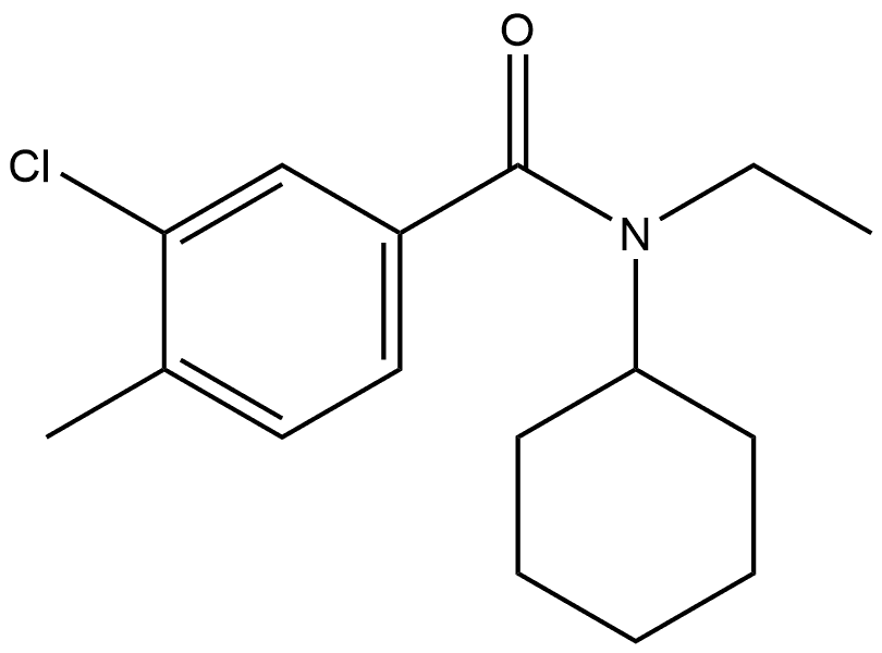 3-Chloro-N-cyclohexyl-N-ethyl-4-methylbenzamide Structure