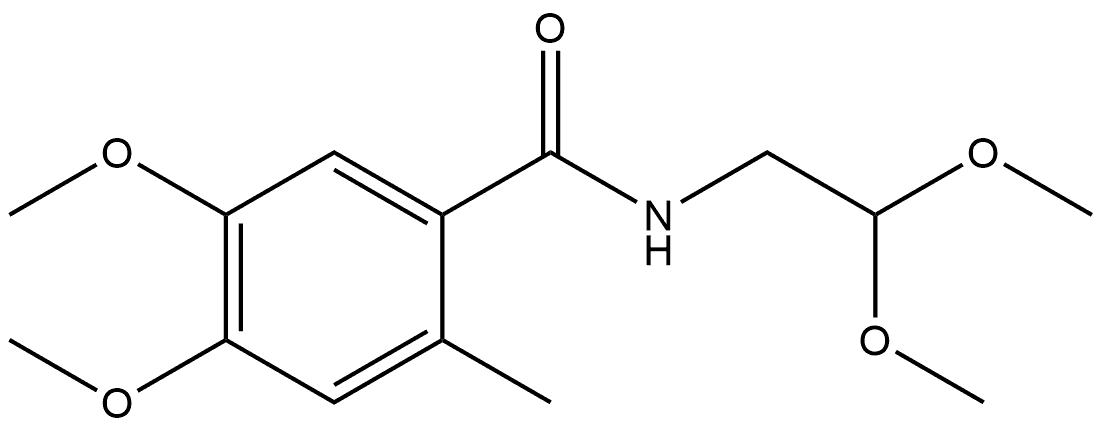 N-(2,2-Dimethoxyethyl)-4,5-dimethoxy-2-methylbenzamide Structure