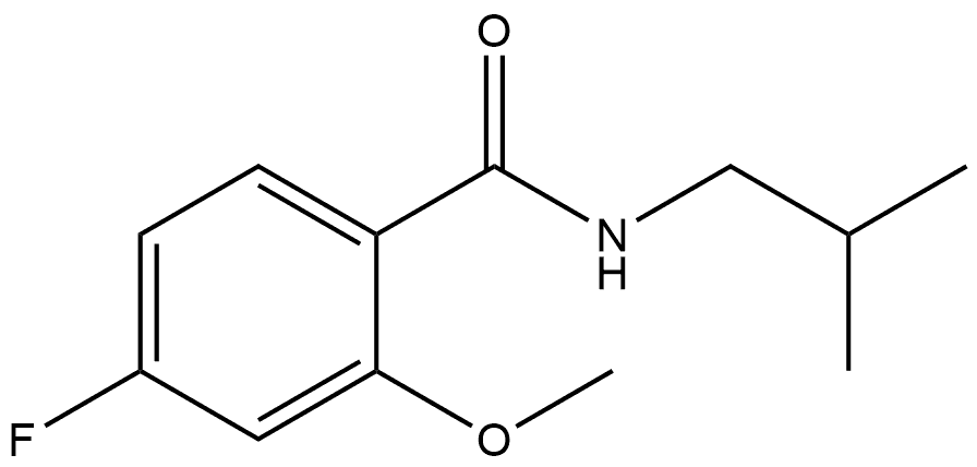 4-Fluoro-2-methoxy-N-(2-methylpropyl)benzamide Structure