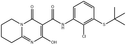 N-(3-(tert-butylmercapto)-2-chlorophenyl)-2-hydroxy-4-oxo-6,7,8,9-tetrahydro-4H-pyrido[1,2-a]pyrimidine-3-carboxamide Structure