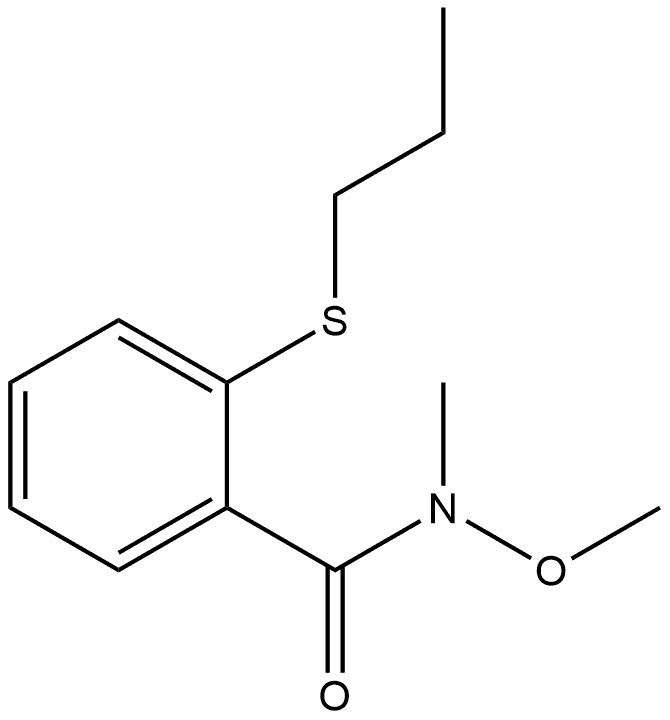 N-Methoxy-N-methyl-2-(propylthio)benzamide Structure