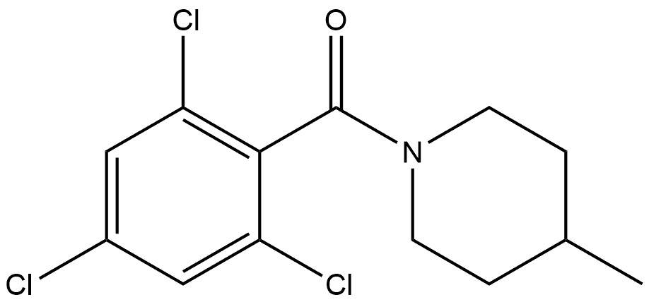 (4-Methyl-1-piperidinyl)(2,4,6-trichlorophenyl)methanone Structure