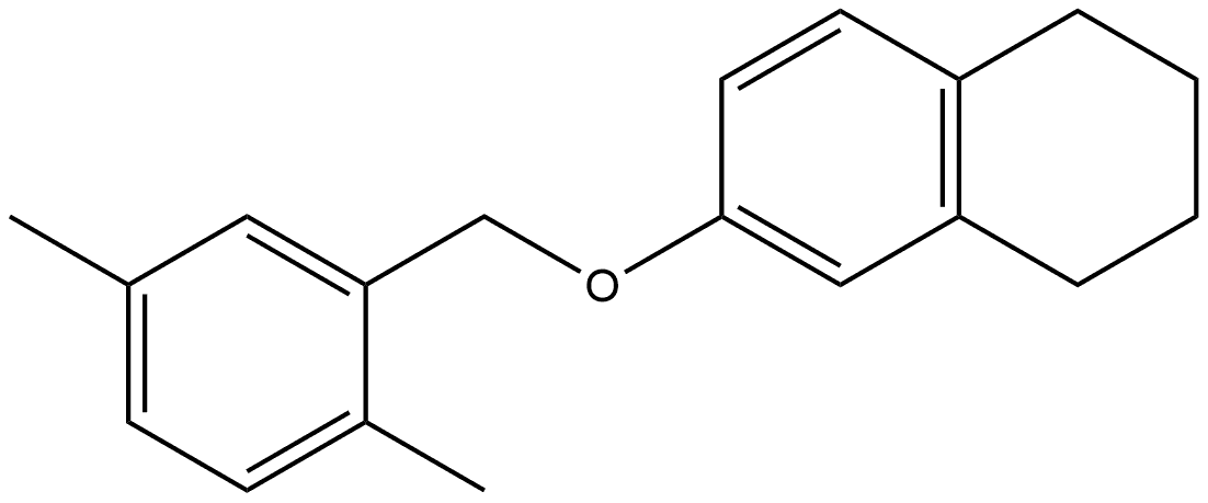 6-[(2,5-Dimethylphenyl)methoxy]-1,2,3,4-tetrahydronaphthalene Structure