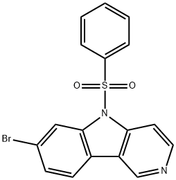 7-Bromo-5-(phenylsulfonyl)-5H-pyrido[4,3-b]indole 구조식 이미지
