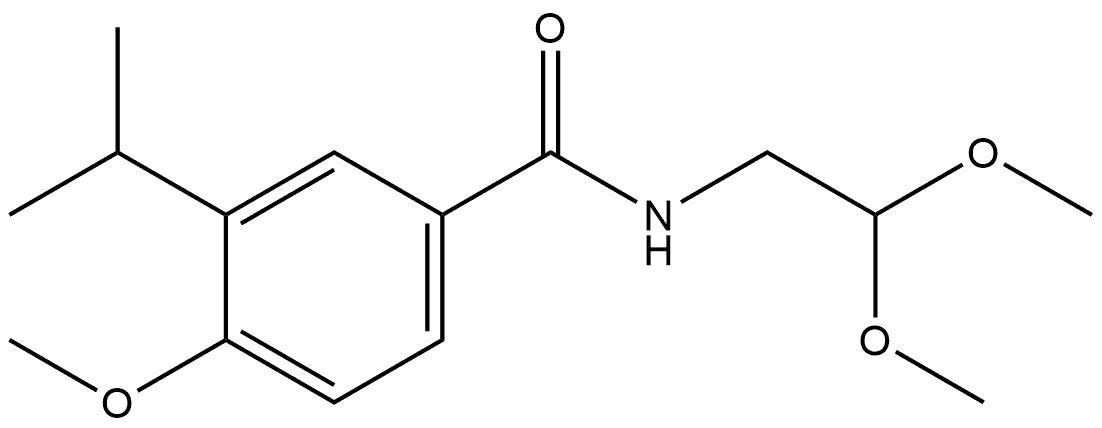 N-(2,2-Dimethoxyethyl)-4-methoxy-3-(1-methylethyl)benzamide Structure