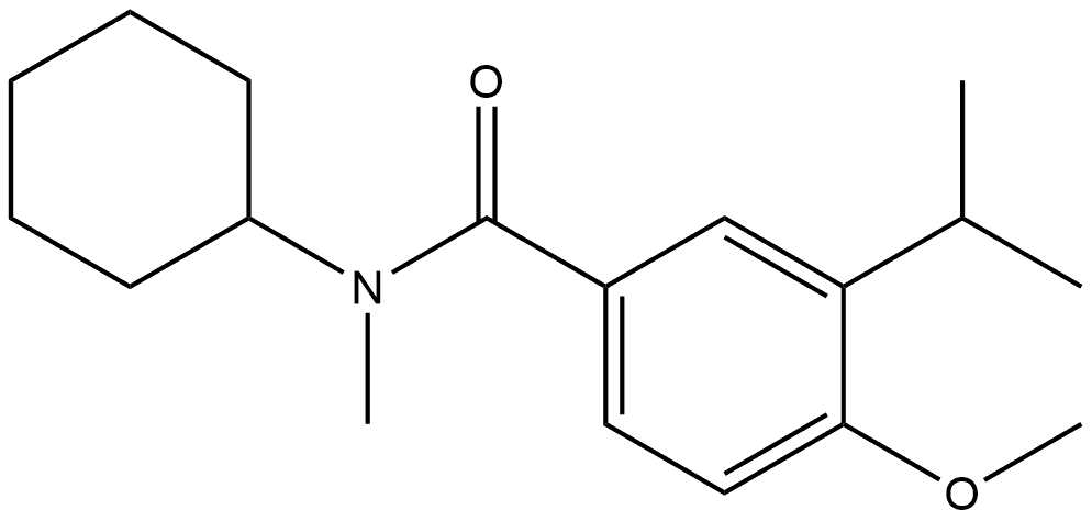 N-Cyclohexyl-4-methoxy-N-methyl-3-(1-methylethyl)benzamide Structure