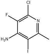 4-Pyridinamine, 2-chloro-3-fluoro-5-iodo-6-methyl- 구조식 이미지