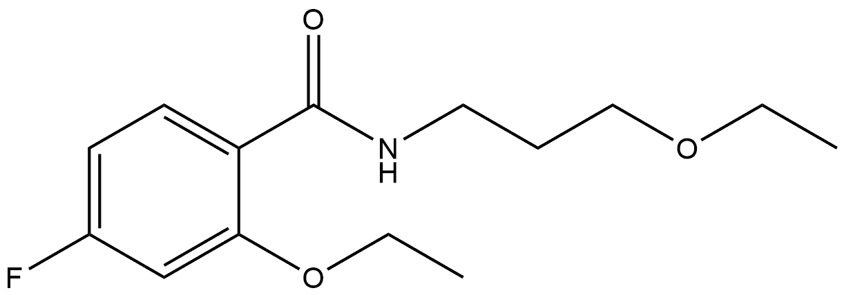 2-Ethoxy-N-(3-ethoxypropyl)-4-fluorobenzamide Structure