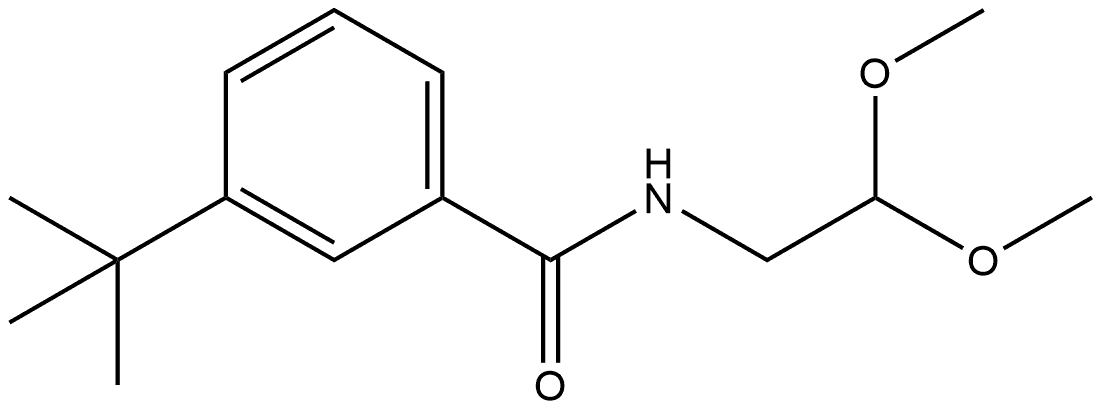 N-(2,2-Dimethoxyethyl)-3-(1,1-dimethylethyl)benzamide Structure