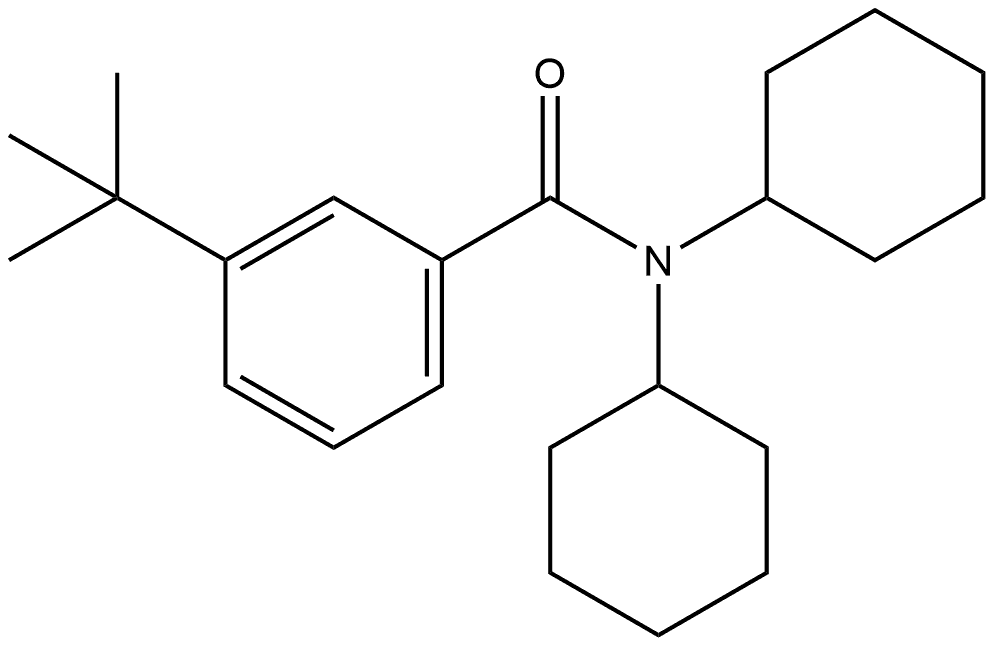 N,N-Dicyclohexyl-3-(1,1-dimethylethyl)benzamide Structure