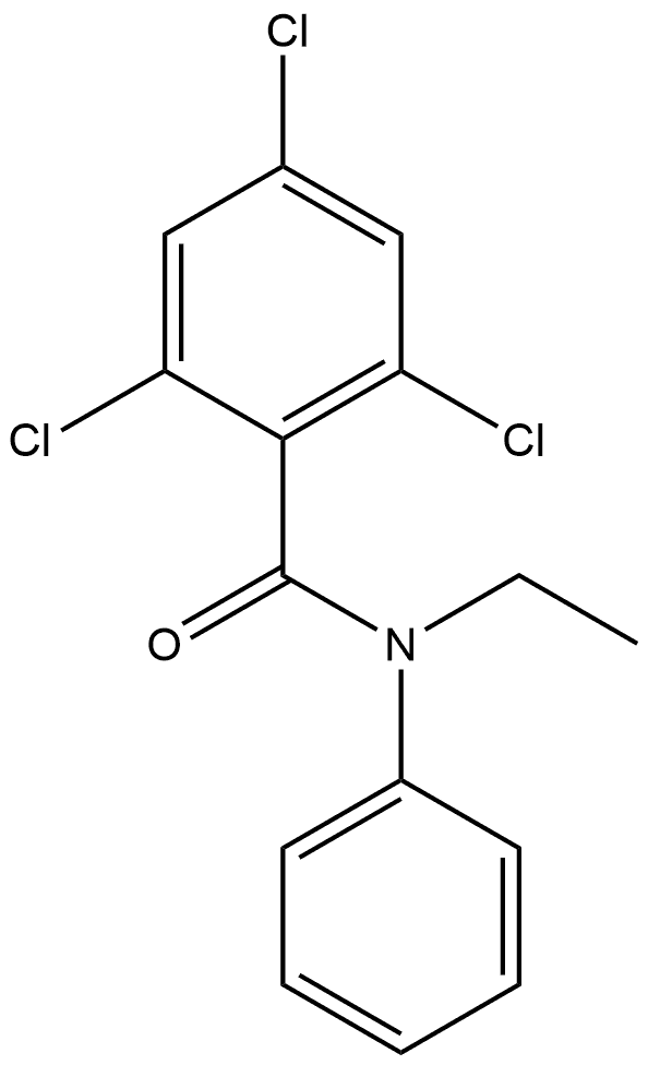 2,4,6-Trichloro-N-ethyl-N-phenylbenzamide Structure