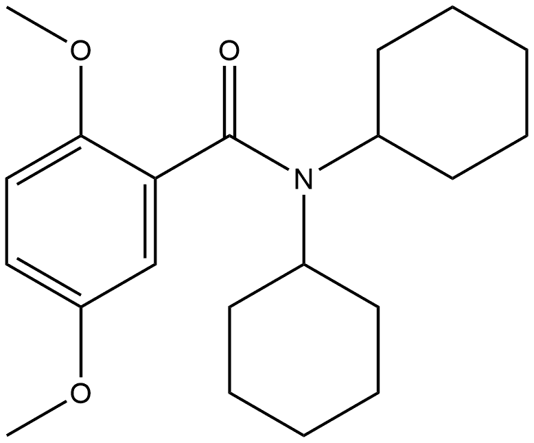 N,N-Dicyclohexyl-2,5-dimethoxybenzamide Structure