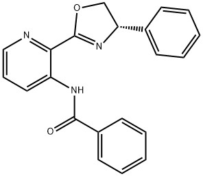 N-[2-[(4S)-4,5-Dihydro-4-phenyl-2-oxazolyl]-3-pyridinyl]benzamide Structure