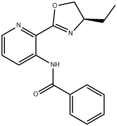 N-[2-[(4R)-4-Ethyl-4,5-dihydro-2-oxazolyl]-3-pyridinyl]benzamide Structure