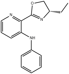 2-[(4S)-4-Ethyl-4,5-dihydro-2-oxazolyl]-N-phenyl-3-pyridinamine Structure