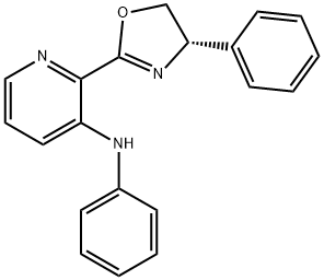 2-[(4S)-4,5-Dihydro-4-phenyl-2-oxazolyl]-N-phenyl-3-pyridinamine Structure