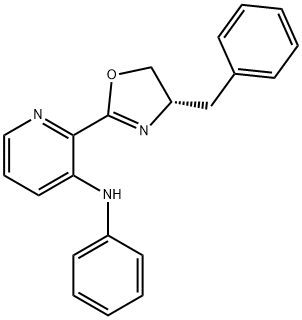 2-[(4S)-4,5-Dihydro-4-(phenylmethyl)-2-oxazolyl]-N-phenyl-3-pyridinamine Structure