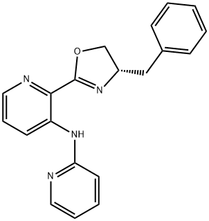 N-[2-[(4S)-4,5-Dihydro-4-(phenylmethyl)-2-oxazolyl]-3-pyridinyl]-2-pyridinamine Structure