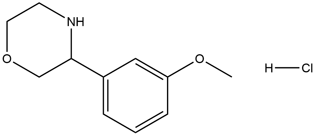 3-(3-Methoxyphenyl)morpholine HCl Structure