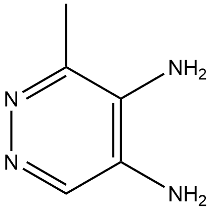 4,5-Diamino-6-methyl-pyridazin Structure