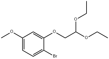 Benzene, 1-bromo-2-(2,2-diethoxyethoxy)-4-methoxy- Structure