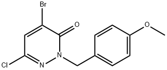 4-Bromo-6-chloro-2-(4-methoxybenzyl)pyridazin-3(2H)-one Structure