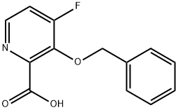 2-Pyridinecarboxylic acid, 4-fluoro-3-(phenylmethoxy)- Structure