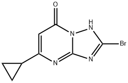 [1,2,4]Triazolo[1,5-a]pyrimidin-7(1H)-one, 2-bromo-5-cyclopropyl- Structure