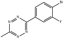 3-(4-Bromo-3-fluorophenyl)-6-methyl-1,2,4,5-tetrazine Structure