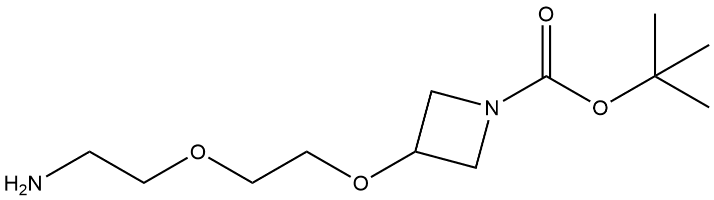 tert-butyl 3-[2-(2-aminoethoxy)ethoxy]azetidine-1-carboxylate Structure