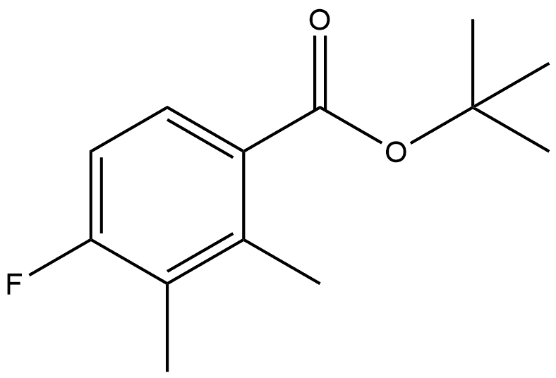 1,1-Dimethylethyl 4-fluoro-2,3-dimethylbenzoate Structure