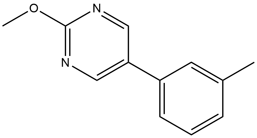 2-Methoxy-5-(3-methylphenyl)pyrimidine Structure