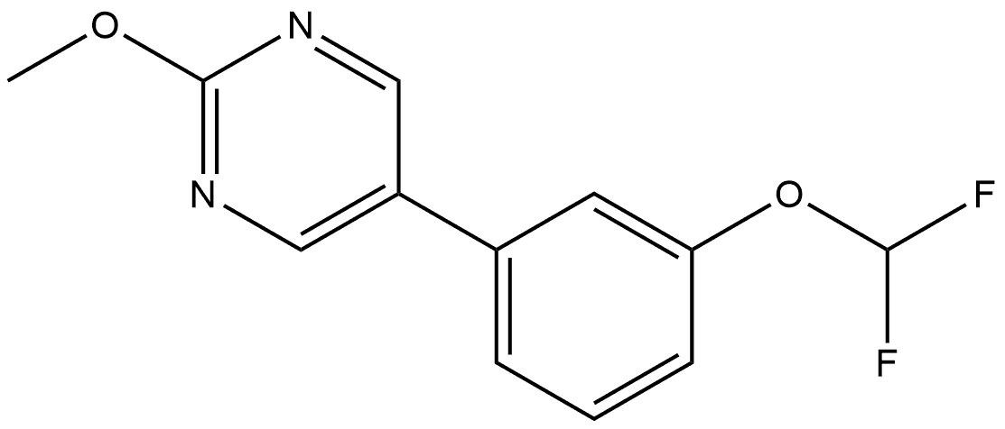 5-[3-(Difluoromethoxy)phenyl]-2-methoxypyrimidine Structure