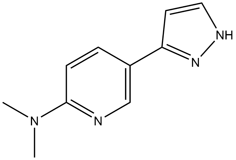 N,N-Dimethyl-5-(1H-pyrazol-3-yl)-2-pyridinamine Structure