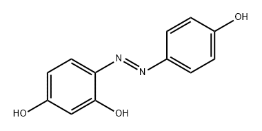 1,3-Benzenediol, 4-[(1E)-2-(4-hydroxyphenyl)diazenyl]- 구조식 이미지