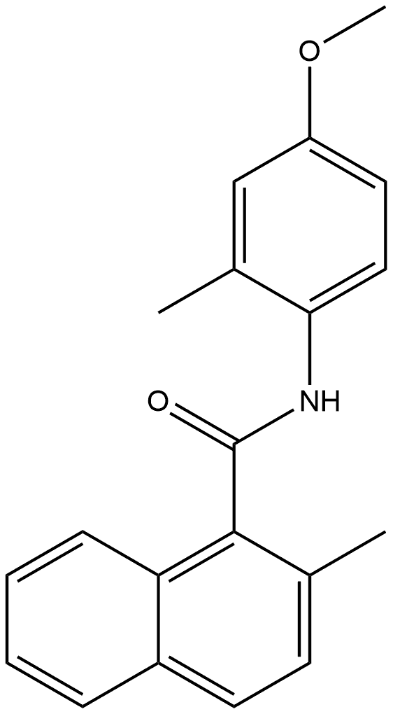 N-(4-Methoxy-2-methylphenyl)-2-methyl-1-naphthalenecarboxamide Structure