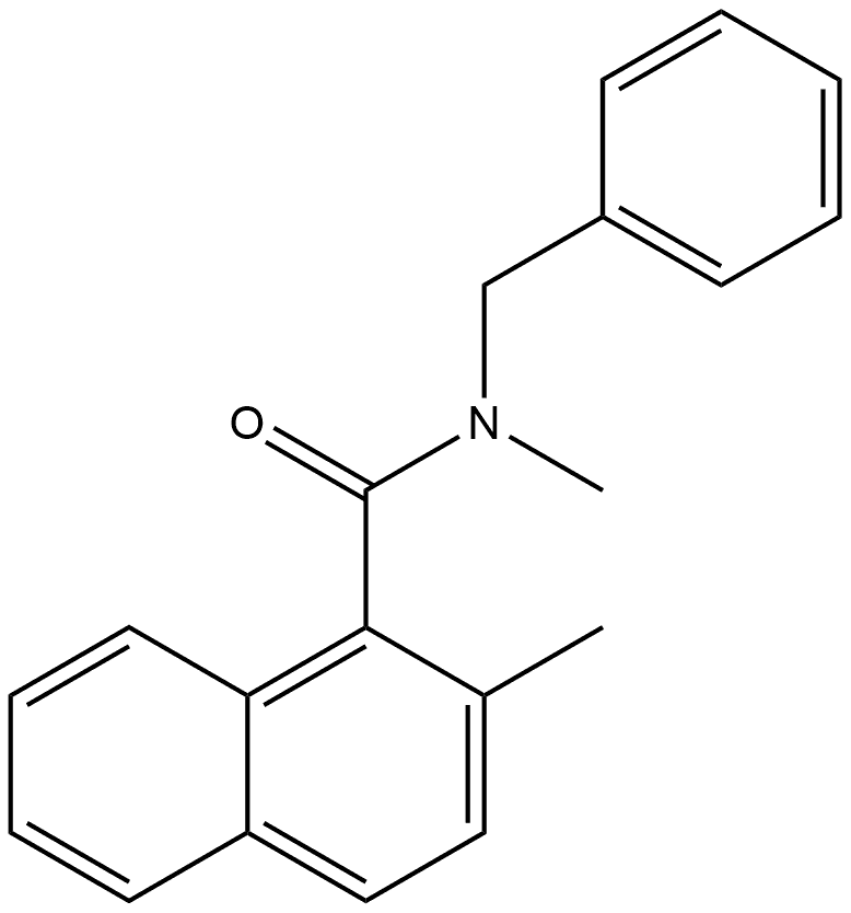 N,2-Dimethyl-N-(phenylmethyl)-1-naphthalenecarboxamide Structure