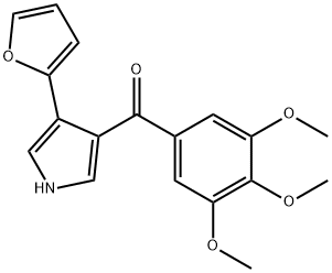 Methanone, [4-(2-furanyl)-1H-pyrrol-3-yl](3,4,5-trimethoxyphenyl)- Structure