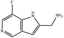 1H-Pyrrolo[3,2-c]pyridine-2-methanamine, 7-fluoro- 구조식 이미지