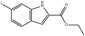 Ethyl 6-iodo-1H-indole-2-carboxylate 구조식 이미지