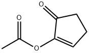 2-Cyclopenten-1-one, 2-(acetyloxy)- 구조식 이미지