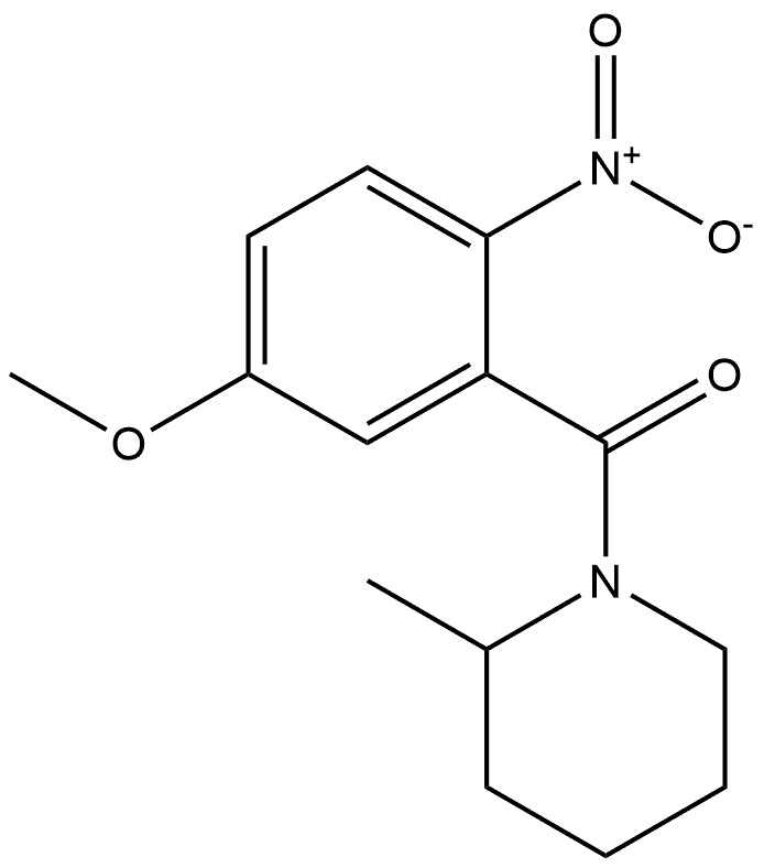 (5-methoxy-2-nitrophenyl)(2-methylpiperidin-1-yl)methanone Structure