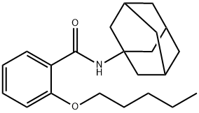 Benzamide, 2-(pentyloxy)-N-tricyclo[3.3.1.13,7]dec-1-yl- Structure