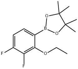 1,3,2-Dioxaborolane, 2-(2-ethoxy-3,4-difluorophenyl)-4,4,5,5-tetramethyl- Structure